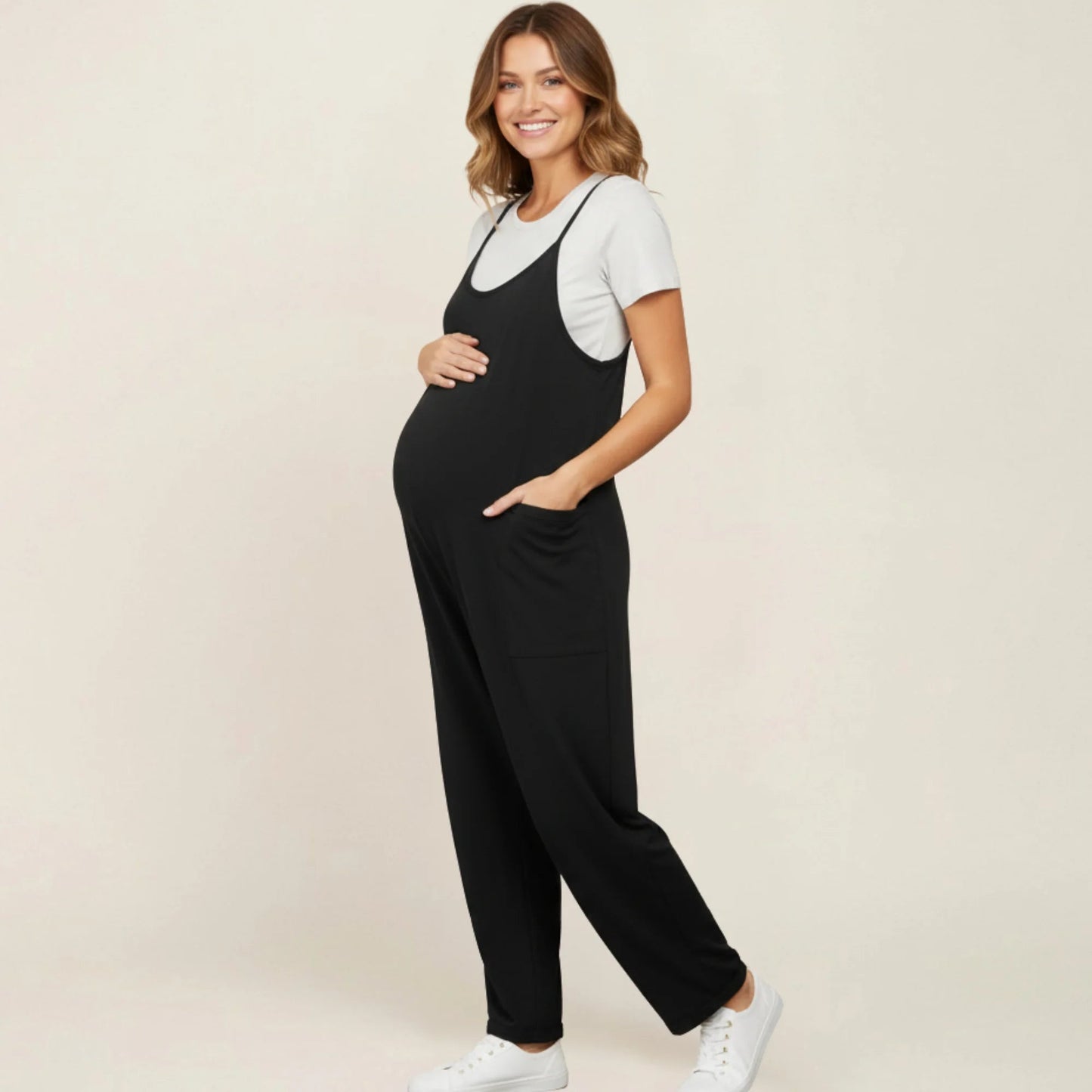 Cassandra - Maternity & Postpartum Jumpsuit