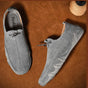 Men's slip-on sneakers with elastic toggle detail and round toe