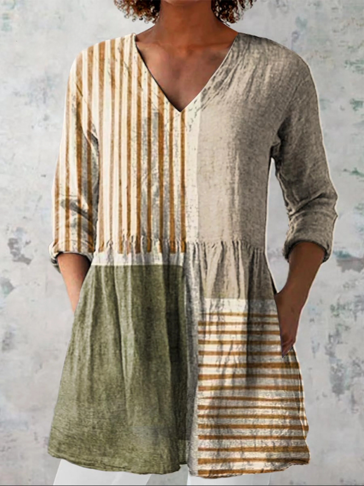Clara - Flowy V-Neck Blouse
