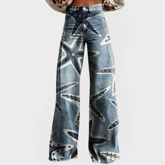 Coralie - High-Rise Wide-Leg Jeans
