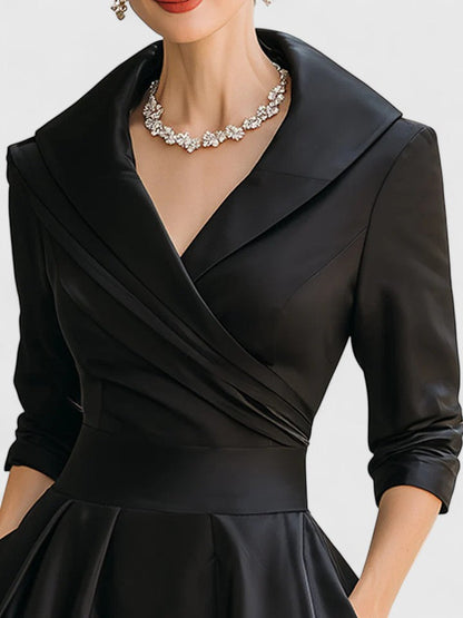 Women's Elegant Midi Dress — Flowing Versatile Everyday Summer Dress