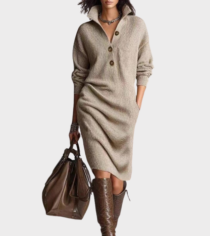 Daphne - Cozy knit midi dress