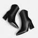 Women's Chelsea ankle boots with pointed toes and high block heels
