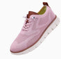 Women's textured lace-up sneakers with segmented white soles