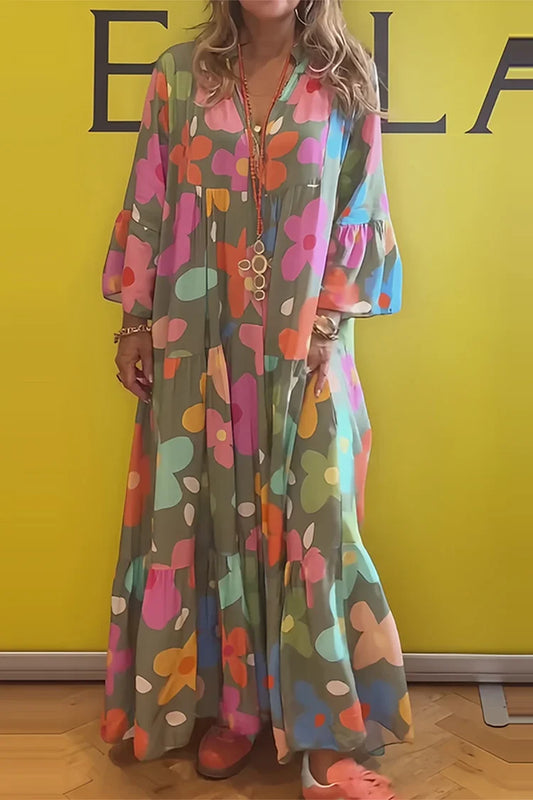 Rosalind - Flowy Floral Maxi Dress