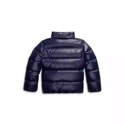 Women's hooded quilted puffer jacket with front zipper