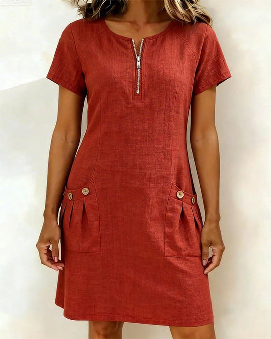 Estella - Comfortable A-Line Dress