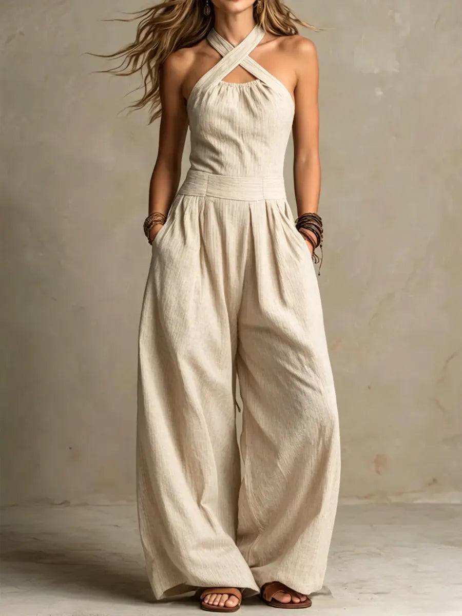 Esmée - Effortless Linen Blend Jumpsuit