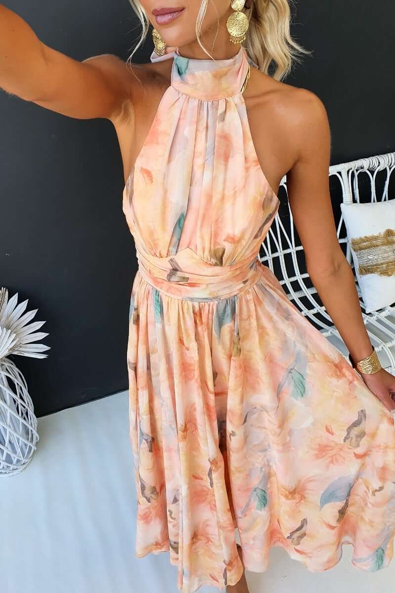 Aveline Halter Maxi Dress