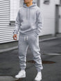 Men's hooded sweatshirt and jogger trouser tracksuit set