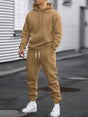 Men's hooded sweatshirt and jogger trouser tracksuit set