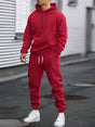 Men's hooded sweatshirt and jogger trouser tracksuit set
