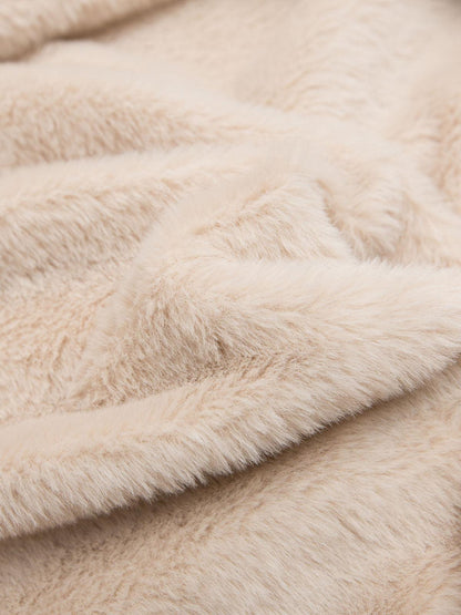 Women's brown hooded bomber jacket with furry trim and front zip