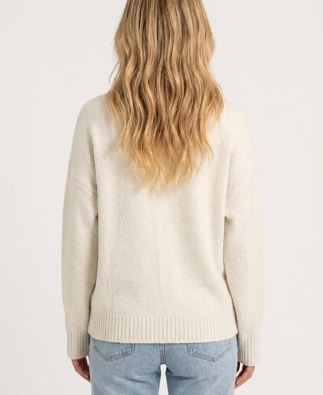 Women's solid zip cardigan with mock neck, long sleeves and front pockets