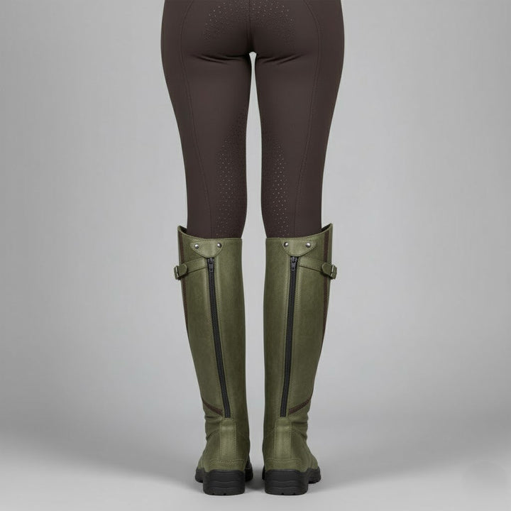 Women's Leather Riding Boots – Supportive Comfort Knee-High Outdoor Boots 12