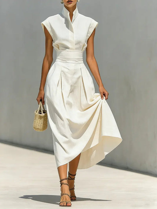 Hazel - Chic Sculpted Midi Dress