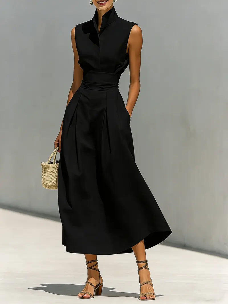 Hazel - Chic Sculpted Midi Dress