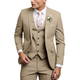 Men's three-piece suit with jacket vest and matching trousers