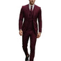 Men's three-piece suit with jacket vest and matching trousers