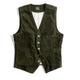 Men's corduroy blazer jacket with lapels and pockets