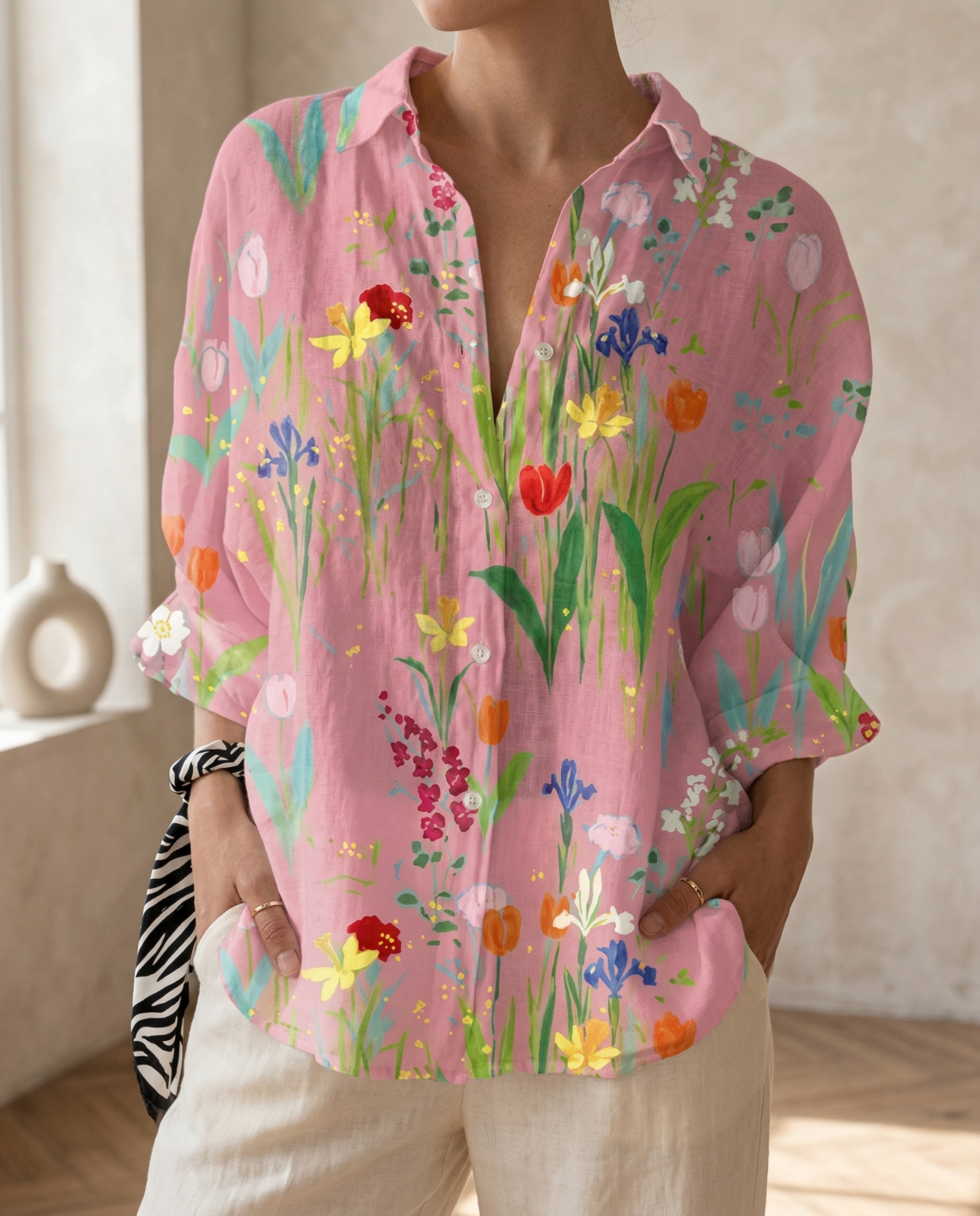 Lyra - Elegant Floral Blouse