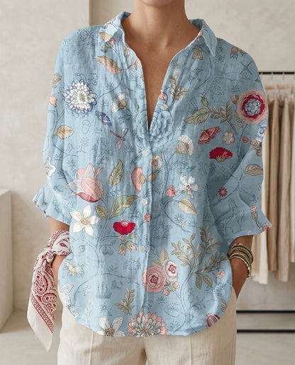 Lyra - Elegant Floral Blouse