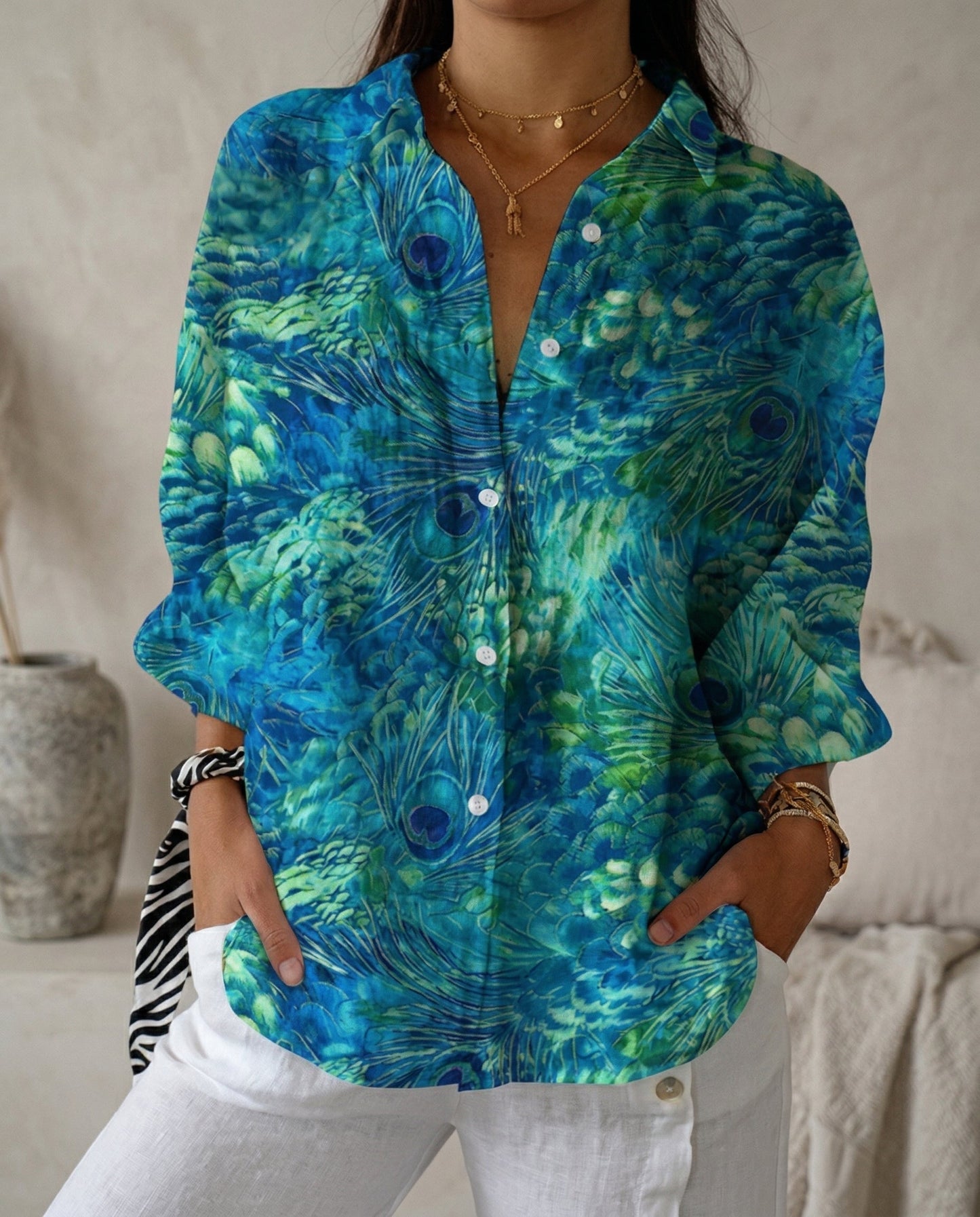 Lyra - Elegant Floral Blouse