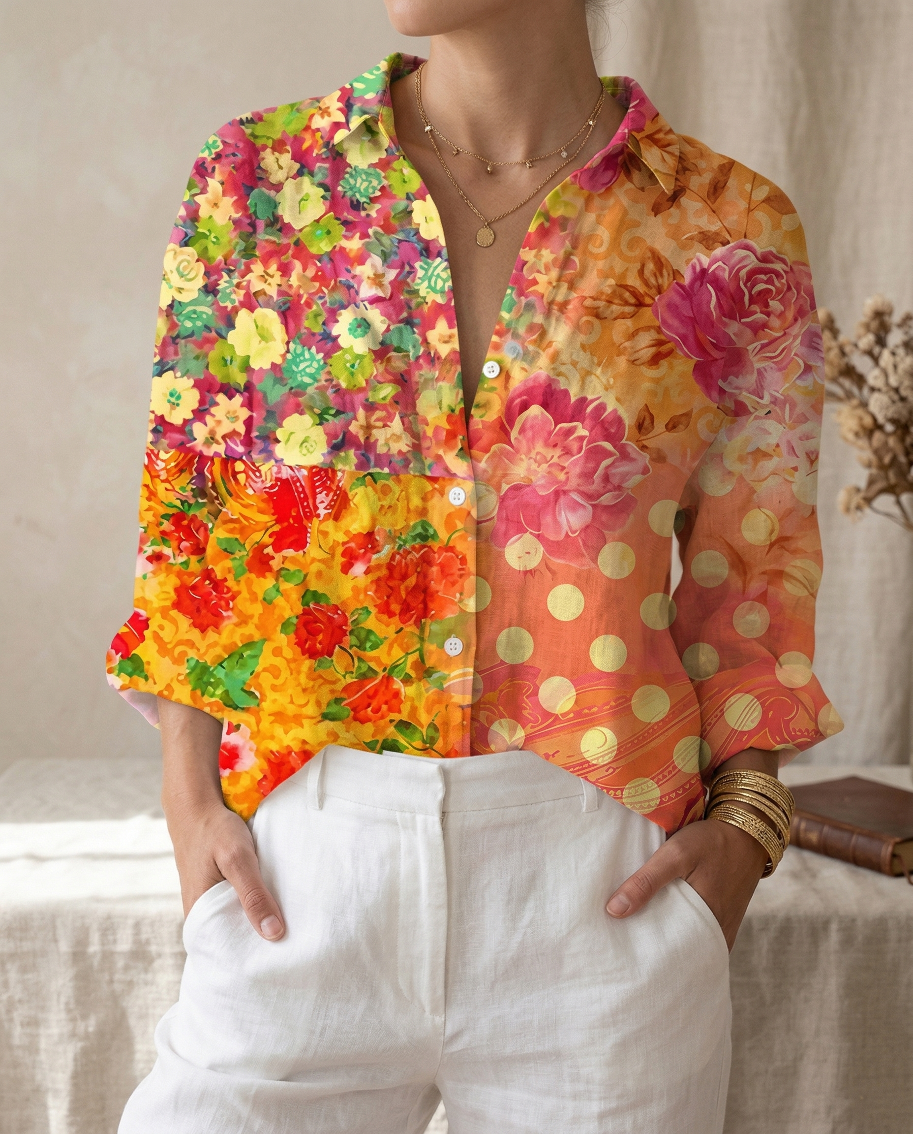 Lyra - Elegant Floral Blouse