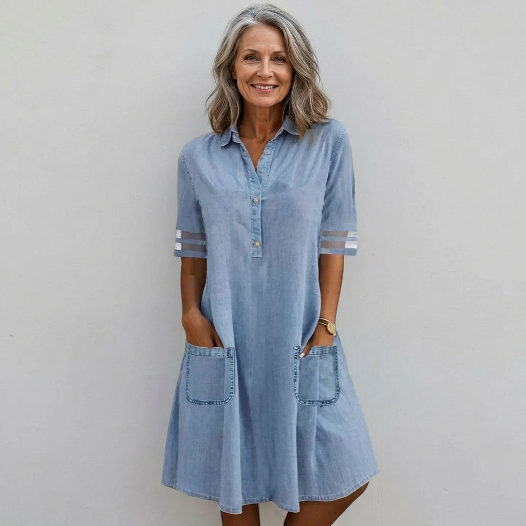 Paloma - Denim Midi Dress