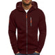 Men's hooded full-zip jacket with zipped pockets