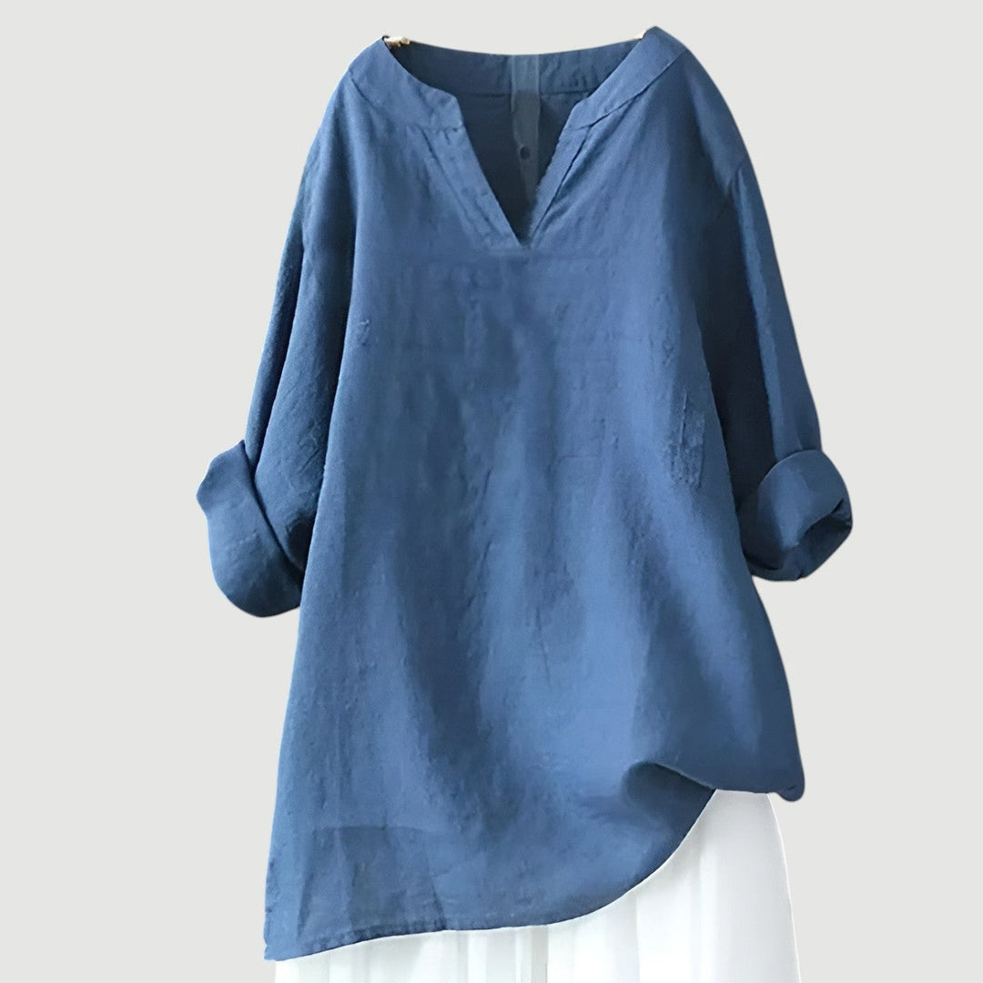 Women's Airy Lightweight Shirt – Relaxed Long-Sleeve Blouse for Everyday Wear 1