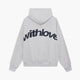 Unisex oversized hoodie with hood, long sleeves and graphic back print