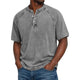 Women's Henley Top — Vintage Washed Button-Placket Everyday Top