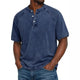 Women's Henley Top — Vintage Washed Button-Placket Everyday Top
