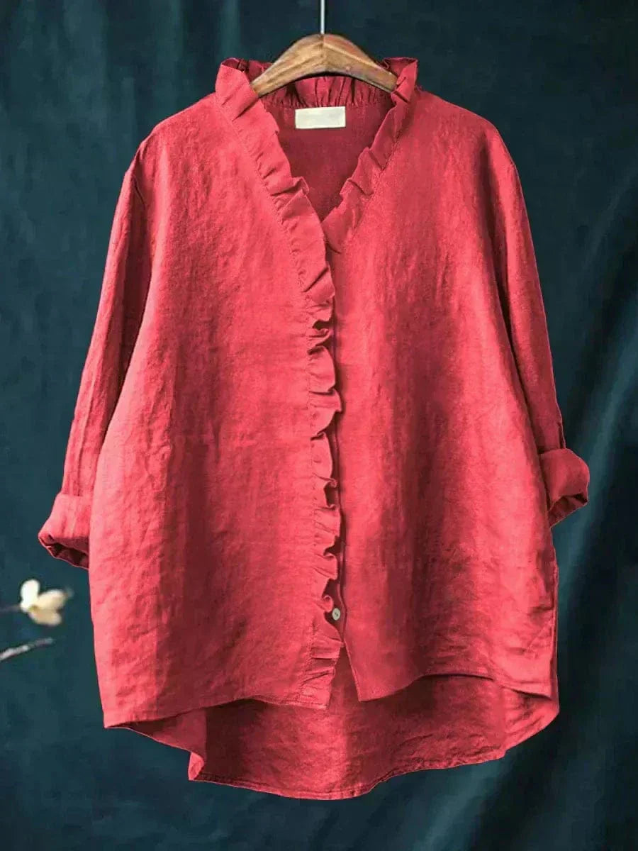 Women's Summer Blouse — Lightweight Breathable Patterned Blouse