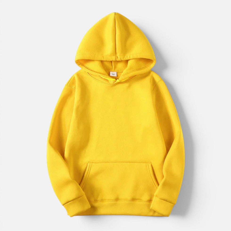 Oversized long sleeve pullover hoodie with hood and kangaroo pocket