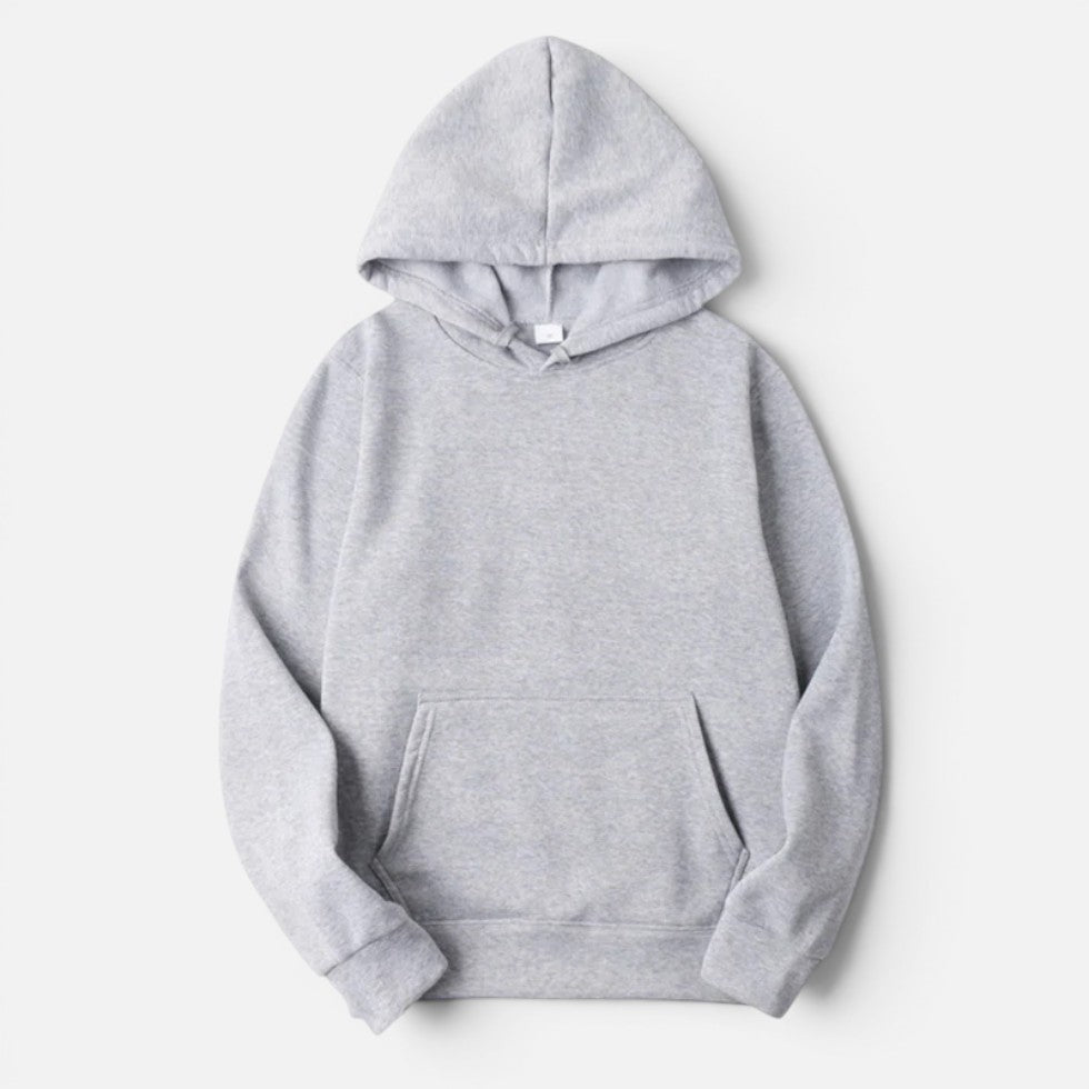 Oversized long sleeve pullover hoodie with hood and kangaroo pocket