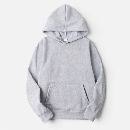 Oversized long sleeve pullover hoodie with hood and kangaroo pocket