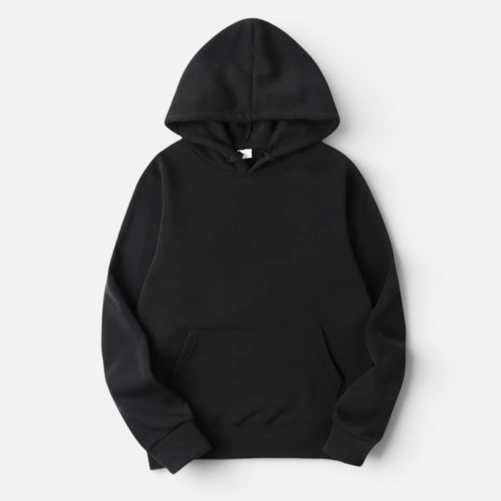 Oversized long sleeve pullover hoodie with hood and kangaroo pocket