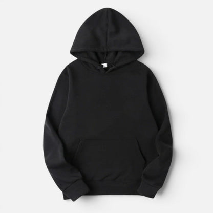 Oversized long sleeve pullover hoodie with hood and kangaroo pocket