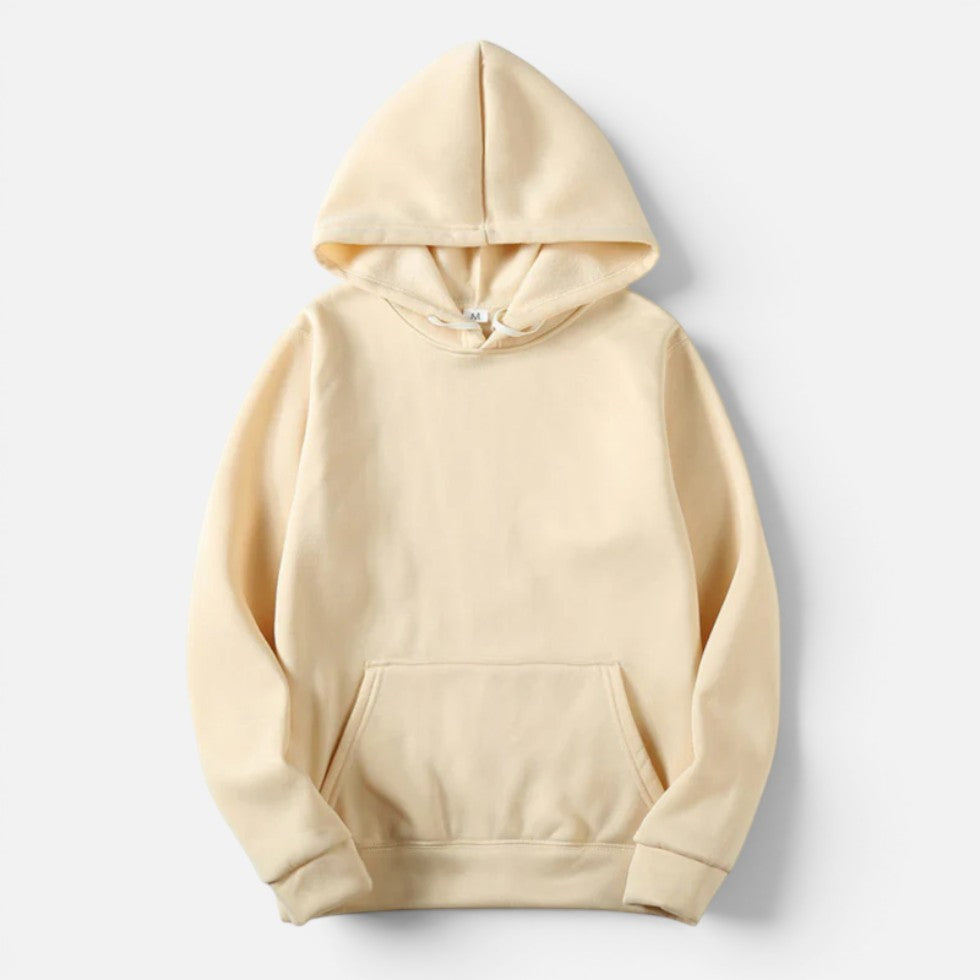 Oversized long sleeve pullover hoodie with hood and kangaroo pocket