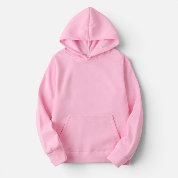 Oversized long sleeve pullover hoodie with hood and kangaroo pocket