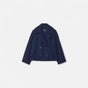 Women's cropped double breasted blazer with notched lapels