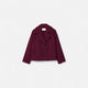 Women's cropped double breasted blazer with notched lapels