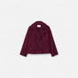 Women's cropped double breasted blazer with notched lapels