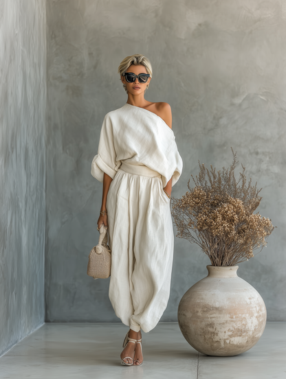 Isolabella - Off-Shoulder Tapered Set