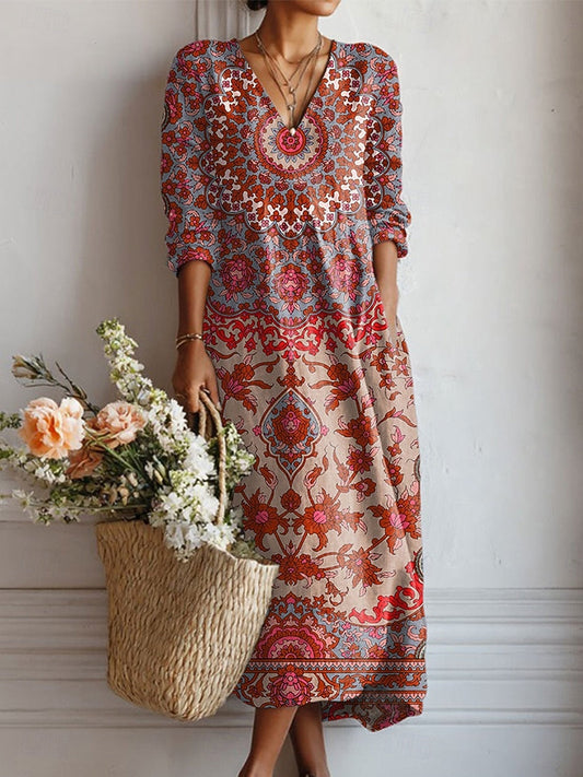 Kailani - Printed Casual Midi Dress