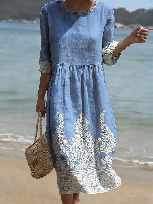 Lumiere - Breezy Floral Midi Dress