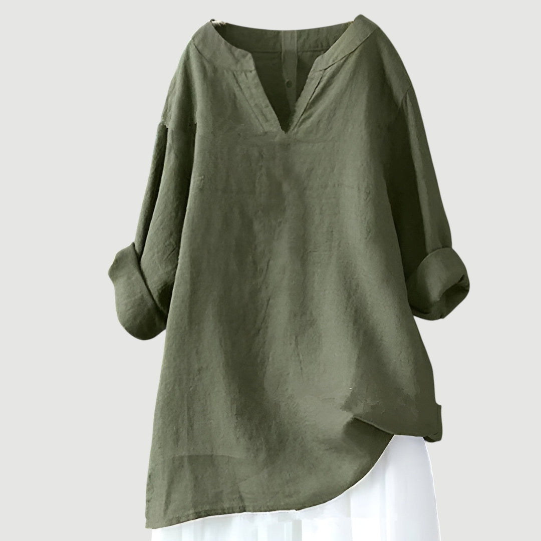 Women's Airy Lightweight Shirt – Relaxed Long-Sleeve Blouse for Everyday Wear 2