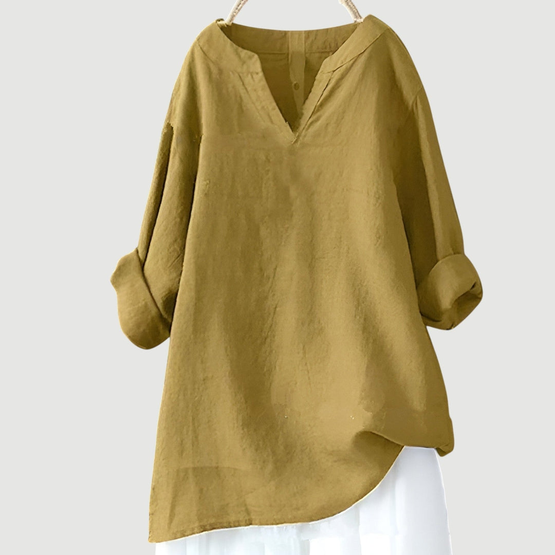 Women's Airy Lightweight Shirt – Relaxed Long-Sleeve Blouse for Everyday Wear 4